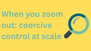 When you zoom out: coercive control at scale
