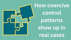 How coercive control patterns show up in real cases